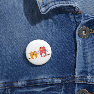 Two Cats Pin