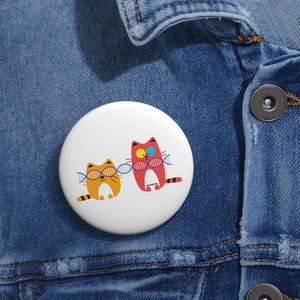 Two Cats Pin